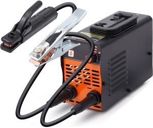 SucceBuy Soudeuse à baguette 220V, 100A arc/ascenseur TIG avec grand affichage LED, démarrage à chaud Force de l'arc anti-adhérent VRD, 2en1 portable MMA arc pour soudage précis