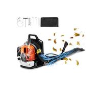 SucceBuy 63CC Souffleur de feuilles à essence 2 temps en sac à dos, 1110CFM, vitesse 220MPH, réservoir 1,89 l, entretien du gazon et déneigement