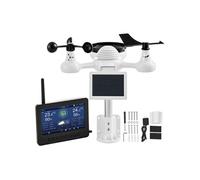 SucceBuy Station Météo Sans Fil 7 en 1 Wi-Fi Surveillance Température Humidité Vitesse