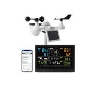 SucceBuy Station Météo Wifi 7 en 1 Distance de Transmission de 150m Grand Ecran 19cm