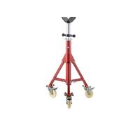 SucceBuy Support Chandelle à Tuyaux en V Sur Roulettes Capacité 400kg Ajustable 71-131cm