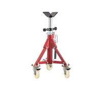 SucceBuy Support Chandelle à Tuyaux en V Sur Roulettes Capacité 400kg Pieds Repliables