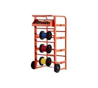 SucceBuy Support de Bobines de Fil 11 Barres Transversales Capacité 136kg Orange