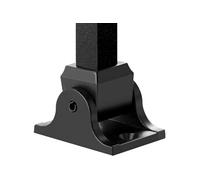 SucceBuy Support de Poteau Carrés Alliage d'Aluminium Revêtement Par Pulvérisation 50PCS