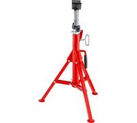 SucceBuy Support de tube à tête en V, hauteur réglable 28-52 pouces, 4500 lbs/2 tonnes, support de tube portable pliable avec tête en V, support de tube pliable haut