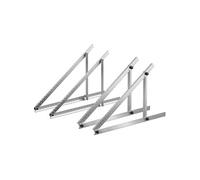 SucceBuy Support Panneau Solaire 114x114x57,5cm Lot de 2 Inclinable Réglable 0-90°