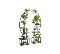 SucceBuy Support Pour Plantes 7 Niveaux Lot de 2 Avec Lampe de Croissance Montage Facile