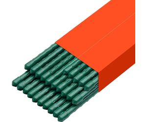 SucceBuy Support pour plantes grimpantes, paquet de 25, tuteur pour plantes ⌀11x1800 mm, tuteur métallique pour tomates plastifié, support pour plantes avec extrémité pointue et picots antidérapants p