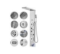 SucceBuy Système de Panneau de Douche Mode LED et Double Pulvérisation Supérieure