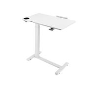 SucceBuy Table de Lit Mobile Capacité 30kg Pour Maison Bureau et Etudes Blanc