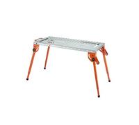 SucceBuy Table de Soudure Pliable 53,3x111,8cm Hauteur Réglable 4 Niveaux Capacité 226kg