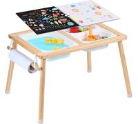 SucceBuy Table sensorielle pour enfants - Multifonctionnelle avec rangement et rouleau de papier pour un amusement sans fin