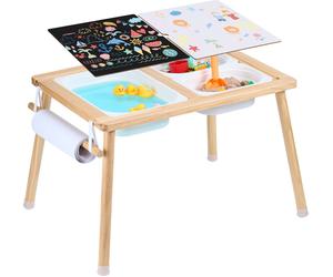 SucceBuy Table sensorielle pour enfants - Multifonctionnelle avec rangement et rouleau de papier pour un amusement sans fin