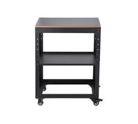SucceBuy Table Support de Raboteuse Mobile Capacité 45kg Hauteur Réglable 4 Roulettes