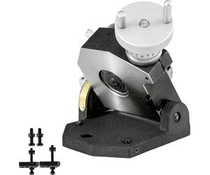 SucceBuy Table tournante 4 pouces, 100 MM horizontal et vertical, table tournante de précision à 4 fentes pour fraiseuse MT-2, 360 degrés pour fraiser et percer