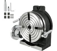 SucceBuy Table tournante 8", verticale et horizontale HV8 Précision pour fraiseuses et perceuses, lecture au vernier 3MT