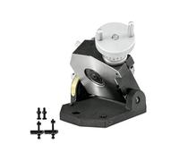 SucceBuy Table tournante 4 pouces, 100 MM horizontal et vertical, table tournante de précision à 4 fentes pour fraiseuse MT-2, 360 degrés pour fraiser et percer