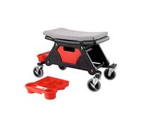 SucceBuy Tabouret d'Atelier Mobile 64x33,5x39cm Capacité 136kg 2 Roulettes Verrouillables