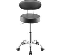 SucceBuy Tabouret d'atelier Réglable en hauteur avec dossier, supporte jusqu'à 136 kg