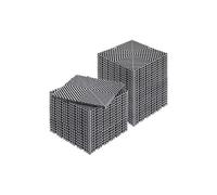 SucceBuy Tapis de Drainage Coussin de Sol à Episser en PP 31x31cm 40 PCS Gris