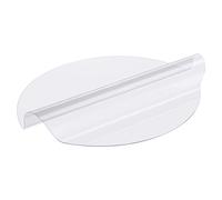 SucceBuy Tapis de table rond transparent en PVC, 48 pouces, 2,0 mm d'épaisseur, imperméable, facile à nettoyer, pour salle à manger, bureau, commode, table de chevet 42x42inch