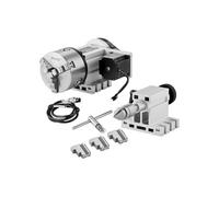 SucceBuy Tête de Division à 3 Mâchoires K11-100mm Hauteur Centre 6,5cm Contre-Pointe MT2