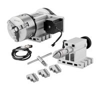 SucceBuy tête de division K11-100mm mandrin à 3 mâchoires 2.6 "/65mm hauteur centrale MT2 contre-pointe rapport de vitesse 6:1 universel pour la gravure de fraisage