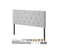 SucceBuy Tête de Lit Pour Lit Double Capitonnée Confortable en Losanges Pour Chambre