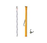 SucceBuy Tige de Mesure Télescopique Métrique 3m Double Face cm/mm en Alliage d'Aluminium