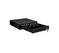 SucceBuy Tiroir Caisse Enregistreuse 33,6cm Compartiments 4 Billets 5 Pièces RJ11/RJ12