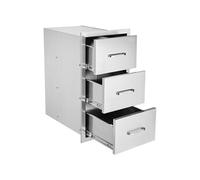 SucceBuy Tiroir Inox Cuisine Extérieur Rangement en Acier Inoxydable 40x72,5x52,5cm