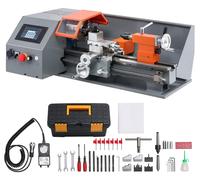 SucceBuy, tour de perçage en métal, 22 x 40 cm, tour de perçage de table CNC, 1100 W, 2500 tr/min, idéal pour les bricoleurs, le modélisme et les réparations, avectactile, entraînement sans engrenages