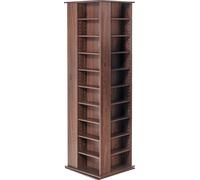 SucceBuy Tour média pivotante, armoire de rangement pour jusqu'à 1040 CD, finition espresso