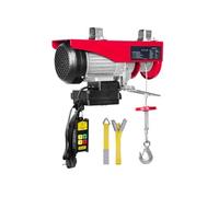 Poulie électrique de SucceBuy, capacité de 400 kg, 850 W, treuil en acier 220 V avec télécommande sans fil, hauteur de levage de 12 m, moteur en cuivre pur pour garage, entrepôt, usine
