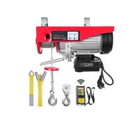 SucceBuy Palan électrique, 1320 lbs, 1150 W, 220 V, treuil à câble d'acier, télécommande sans fil, hauteur de levage de 40 pieds, moteur en cuivre pur, garage, entrepôt, usine