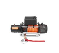 SucceBuy Treuil électrique, 5400 kg, 12 V DC Treuil pour véhicule avec Φ9,1mm x 23m de câble synthétique, télécommande sans fil et filaire, IP55 convient pour le remorquage de véhicules tout-terrain,