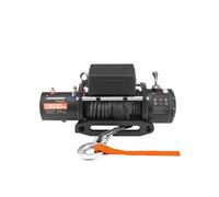 SucceBuy Treuil électrique, 6100 kg, 12 V DC avec 26 m de câble synthétique, télécommande sans fil & filaire, IP55, convient pour les véhicules tout-terrain, les jeeps, les remorques et les bateaux