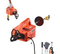 SucceBuy Treuil électrique, capacité 500 kg, palan électrique 3 en 1, 1500 W, hauteur de levage 7,6 m, 5 m/min, avec télécommande manuelle, filaire et sans fil pour atelier, entrepôt et garage