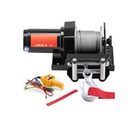 SucceBuy Treuil électrique, 2000 lb, 12 V DC, ATV/UTV, avec 39 ft de câble en acier, télécommande, IP55, étanche, pour le remorquage en tout-terrain
