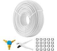 SucceBuy Tube PEX-AL-PEX, 656 pieds, 5/8 pouces de diamètre, tube composite aluminium-plastique, barrière à l'oxygène pour le chauffage par le sol, tube PEX, 0,08 pouce d'épaisseur, couche interne d'a