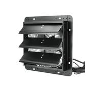 SucceBuy Ventilateur d'extraction 305 mm avec store vénitien, moteur EC 904 CFM, montage mural à vitesse variable avec régulateur de température et d'humidité, aération pour serres, garages, hangars