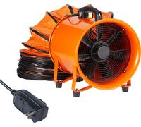SucceBuy Ventilateur porteur haute performance 254 mm avec 10 m de tuyau, ventilateur d'extraction d'atelier 300 W puissant 1720 CFM, ventilateur industriel pour l'élimination de la poussière et des f