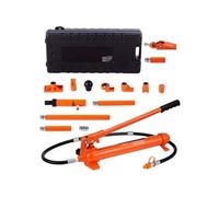 SucceBuy Vérin Hydraulique 10T Presse Carrosserie 13,5cm Coffret Avec 4 Tiges 10 à 50cm