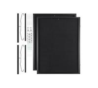 SucceBuy Vitrine à Cadre 59x79x4cm Protection UV 98% en Verre PC Avec Cintres 2 Pièces