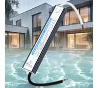 SUCIKORIO 24V 200W Alimentation LED Driver Extérieur Etanche IP67, 220V 24V AC 200W 8,3A LED Transformateur Ultra Fin LEDs Transfo Alimentation à Découpage Convertisseur De Tension AC à DC Pour LEDs