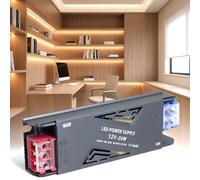 SUCIKORIO LED Transformateur 220V 12V 24W 2A, Alimentation LED Driver 12V 24W Ultra Fin LEDs Transfo Alimentation à Découpage Convertisseur De Tension AC à DC Transfo Pour Ruban LEDs Intérieur
