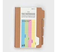 Suck UK Carnet A6 en forme de carnet avec onglets | Lot de 4 carnets à onglets | Planificateur de révision ou carnet de listes de choses à faire | Fournitures scolaires et fournitures de bureau |