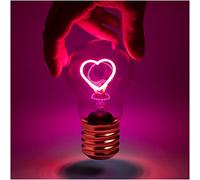 Suck UK | Lampe De Chevet En Forme De Cœur Pour Chambre De Filles | Accessoires Et Décoration Rose | Lumières Pour Chambre | Ampoule Rose