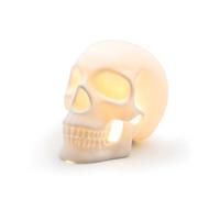 Suck UK Lampe tête de mort | Lampe crâne en céramique | Décoration d'intérieur gothique | Lampe LED USB en forme de crâne