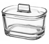 Sucrier en Verre - KADAX - Élégant - Couvercle Ergonomique - 12,6 x 9 cm - Pratique